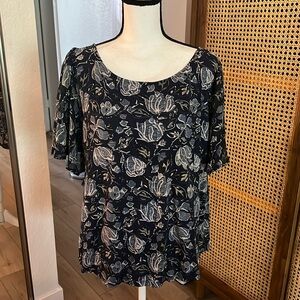 Lucky Brand floral blouse.